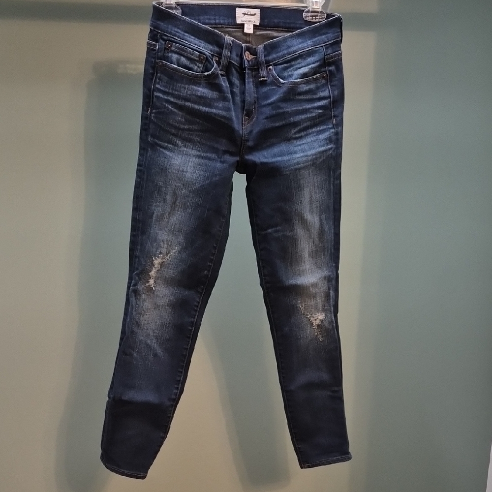 J. Crew Dark Blue Toothpick Jeans